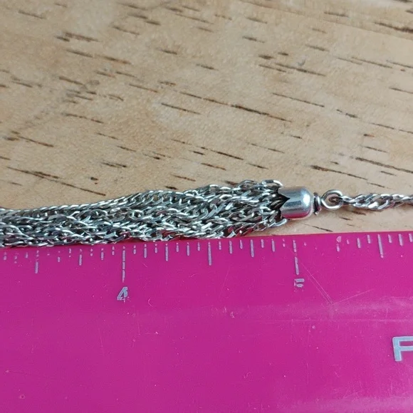 Multi Strand Sterling Silver Bracelet - Picture 9 of 10